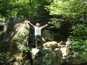 Standing on Rocks in Arkansas